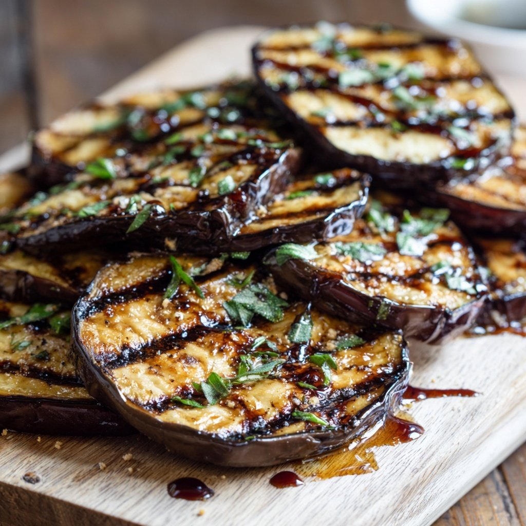 Gegrillte Auberginen Scheiben