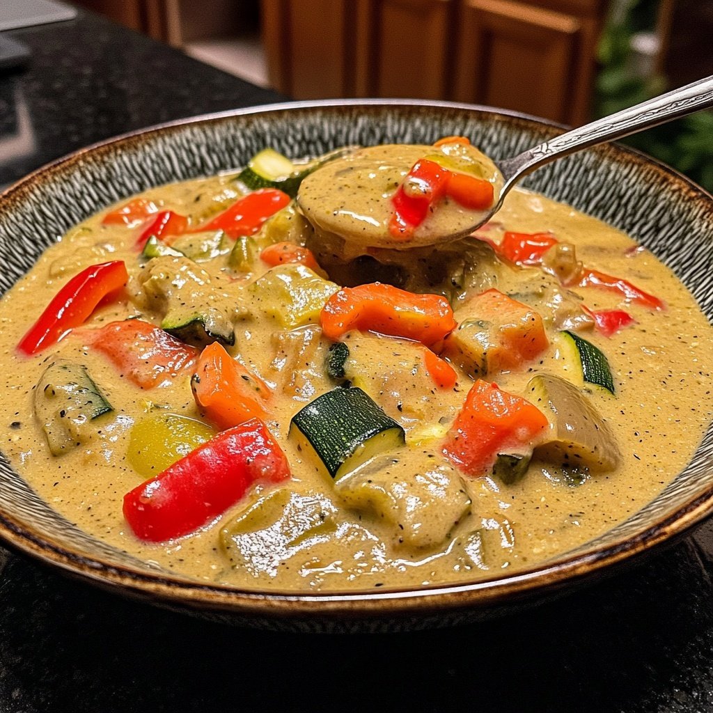 Gemüsepfanne mit Kokosmilch