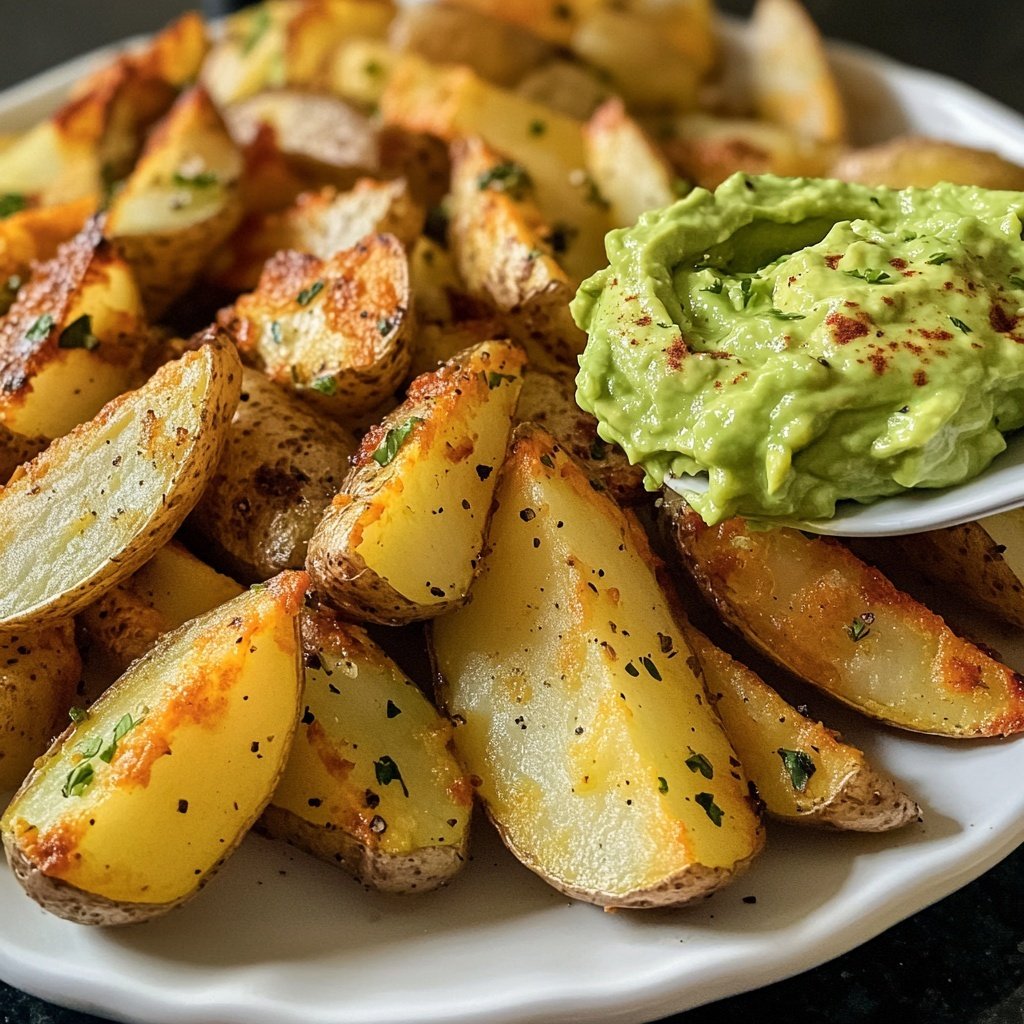 Ofenkartoffeln mit Avocado-Dip