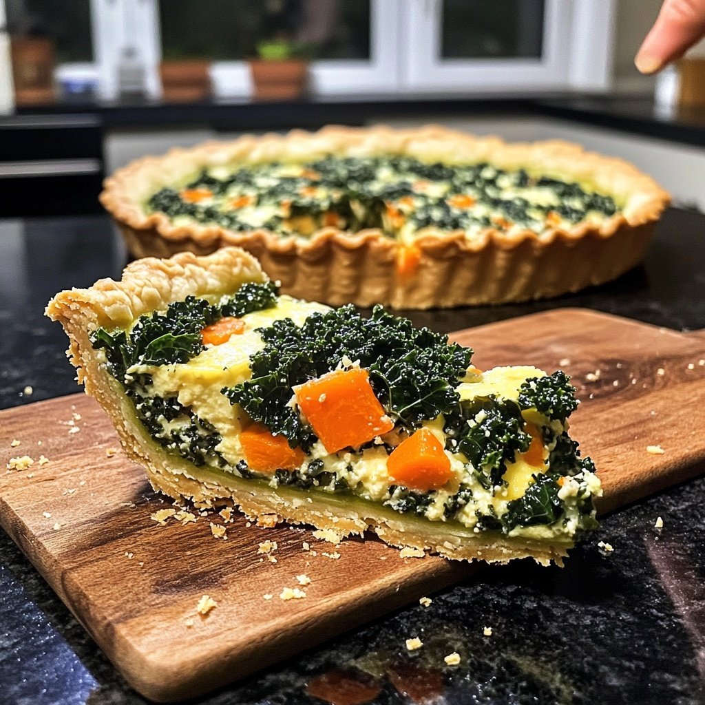 Quiche mit Grünkohl und Möhren