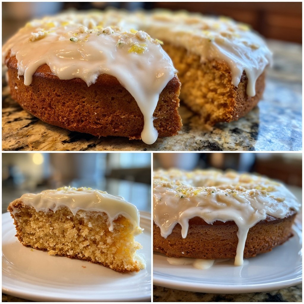 Zitronenkuchen mit Zitronencreme