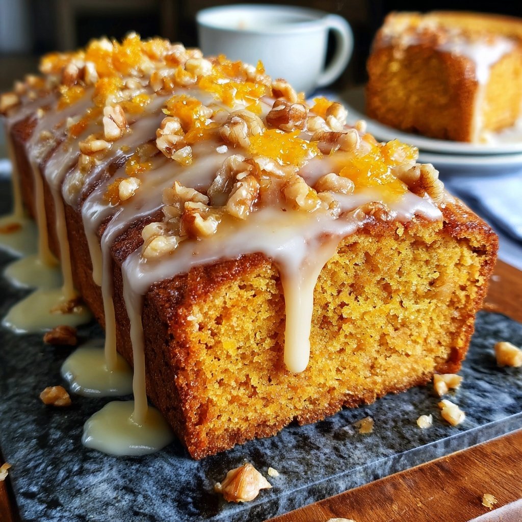 Karottenkuchen Mit Orangen Glasur