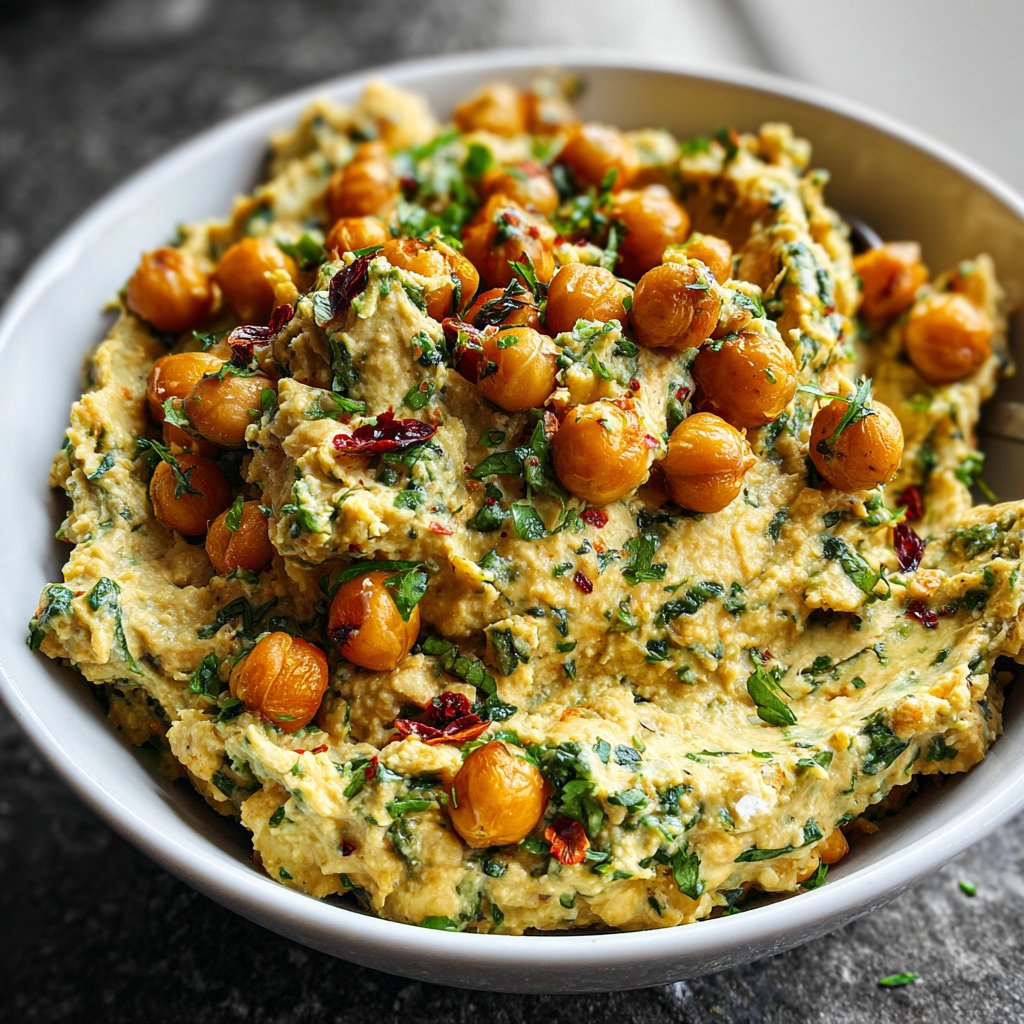 Mittagessen mit Kichererbsen