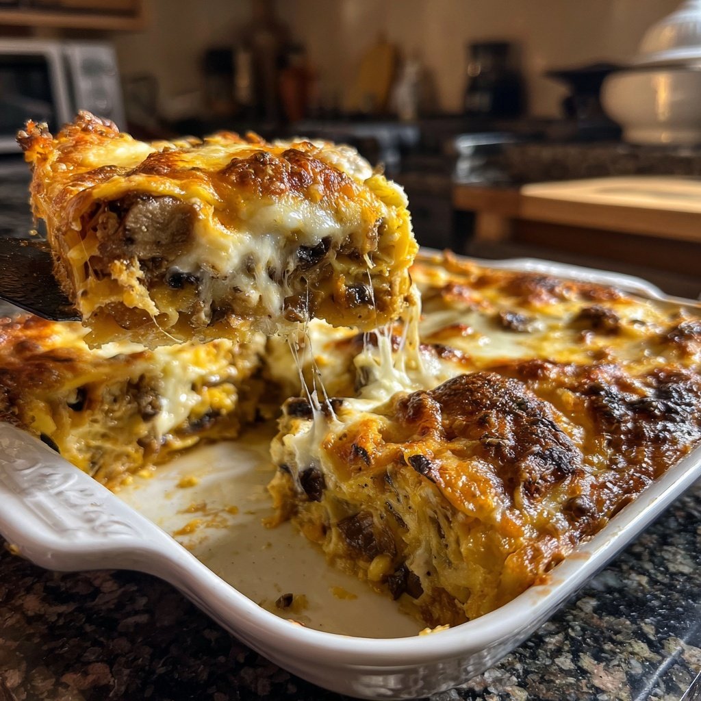 Lasagne mit Pilzen