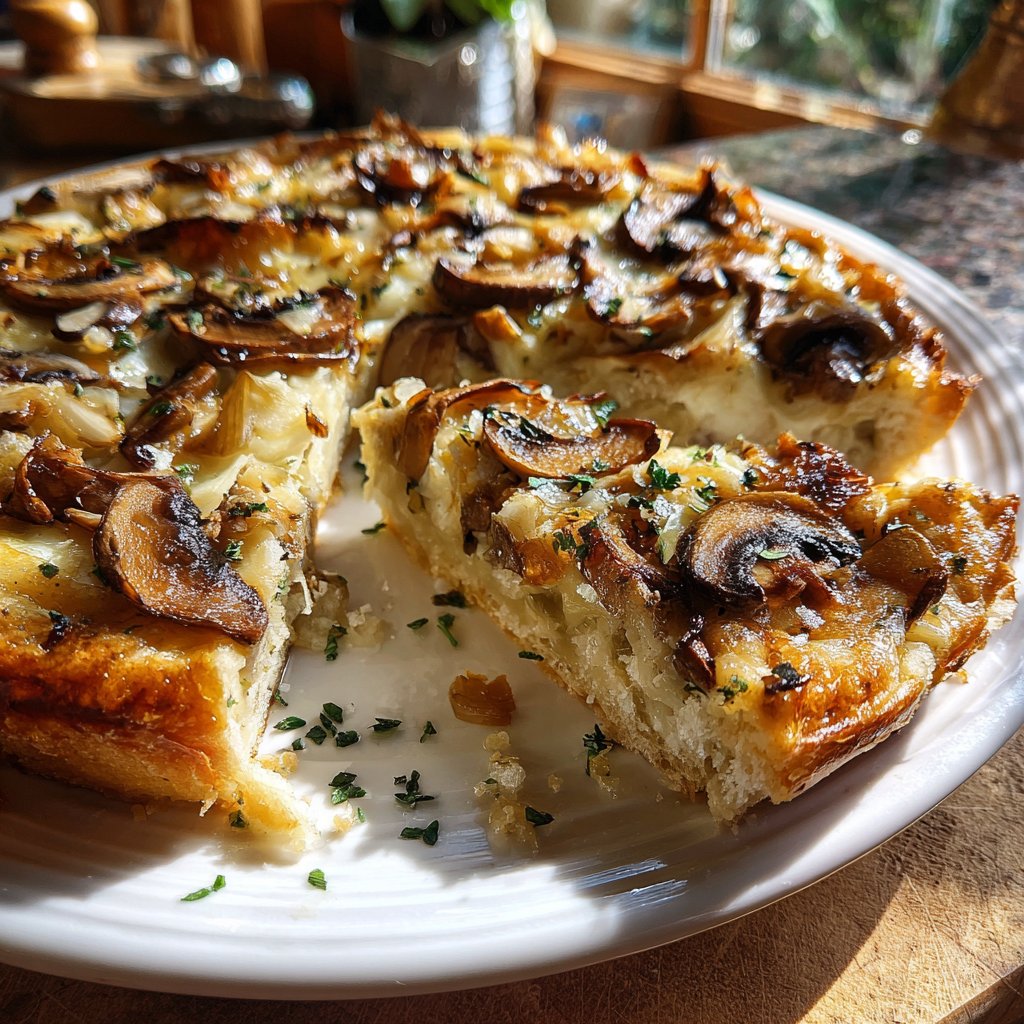 Kartoffelauflauf mit Pilzen