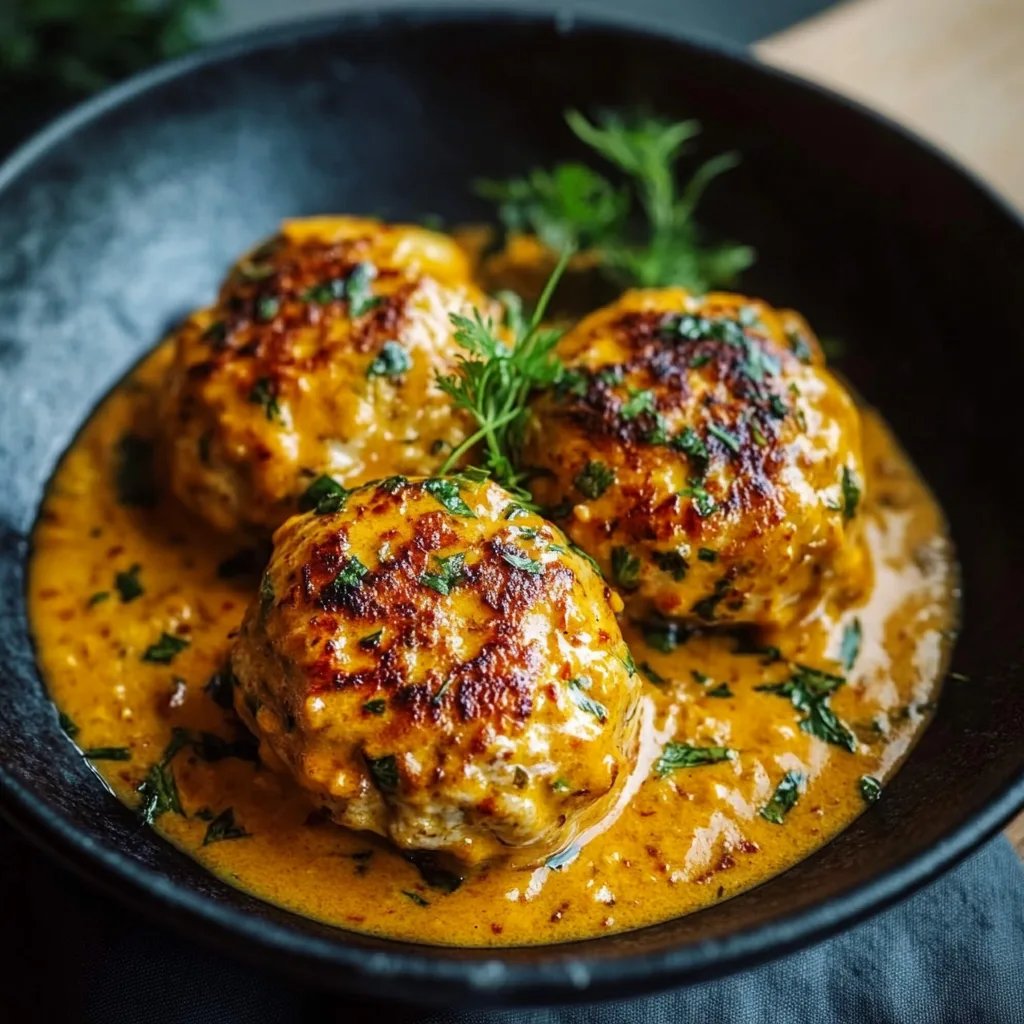 Linsenbällchen in Currysauce