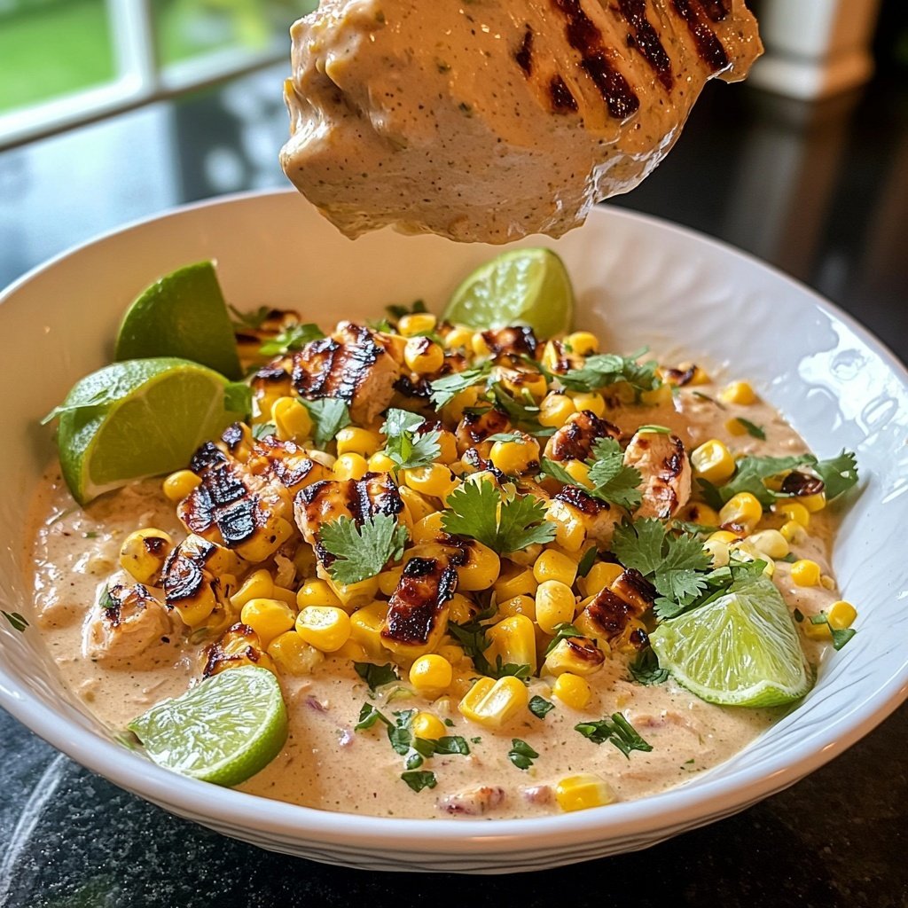 Street Corn Hähnchen Reis Bowl
