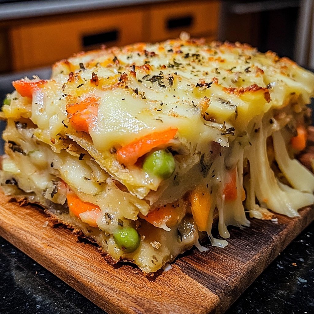 Kartoffelauflauf mit Gemüse