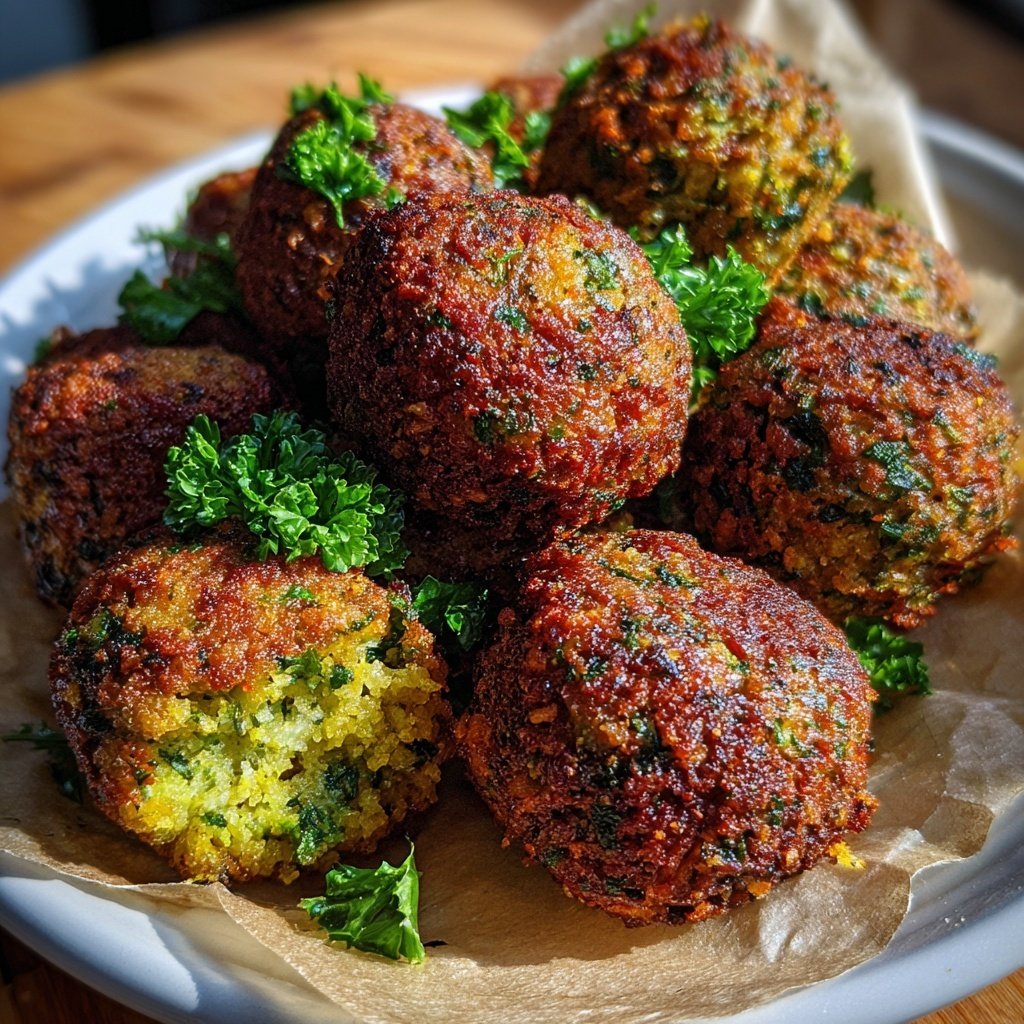 Falafel mit Petersilie