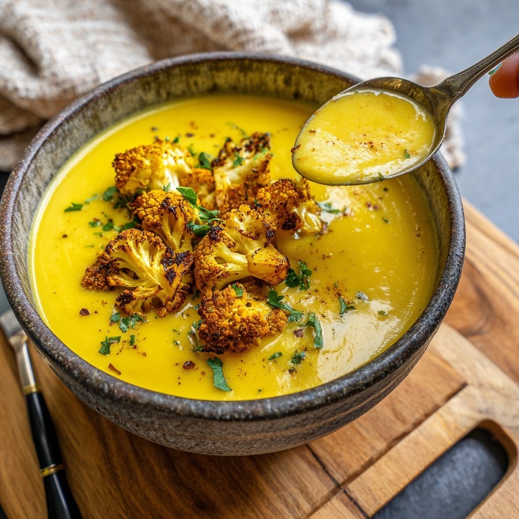 Blumenkohlsuppe mit Kurkuma