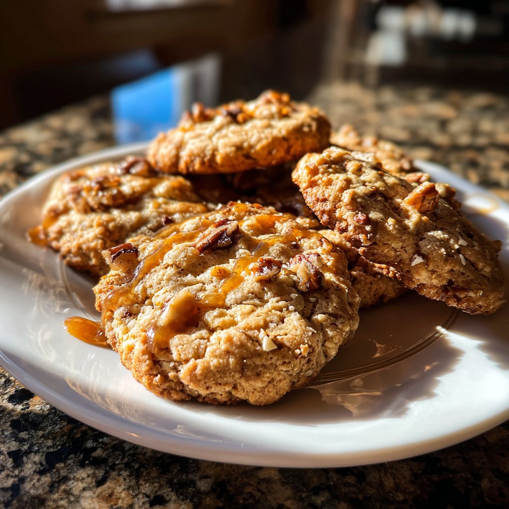 Cookies mit Nüssen und Honig