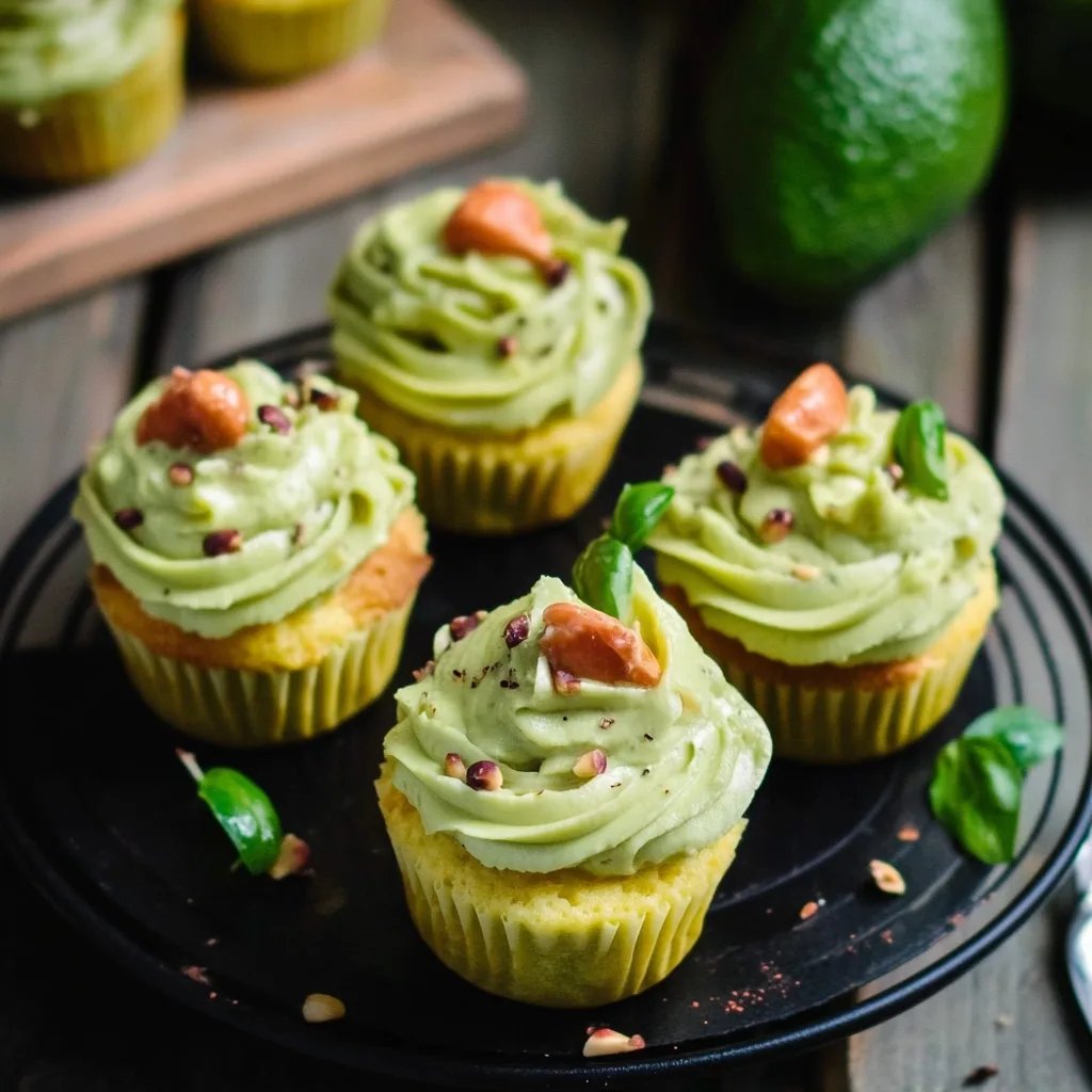 Avocado-Lachs-Cupcakes