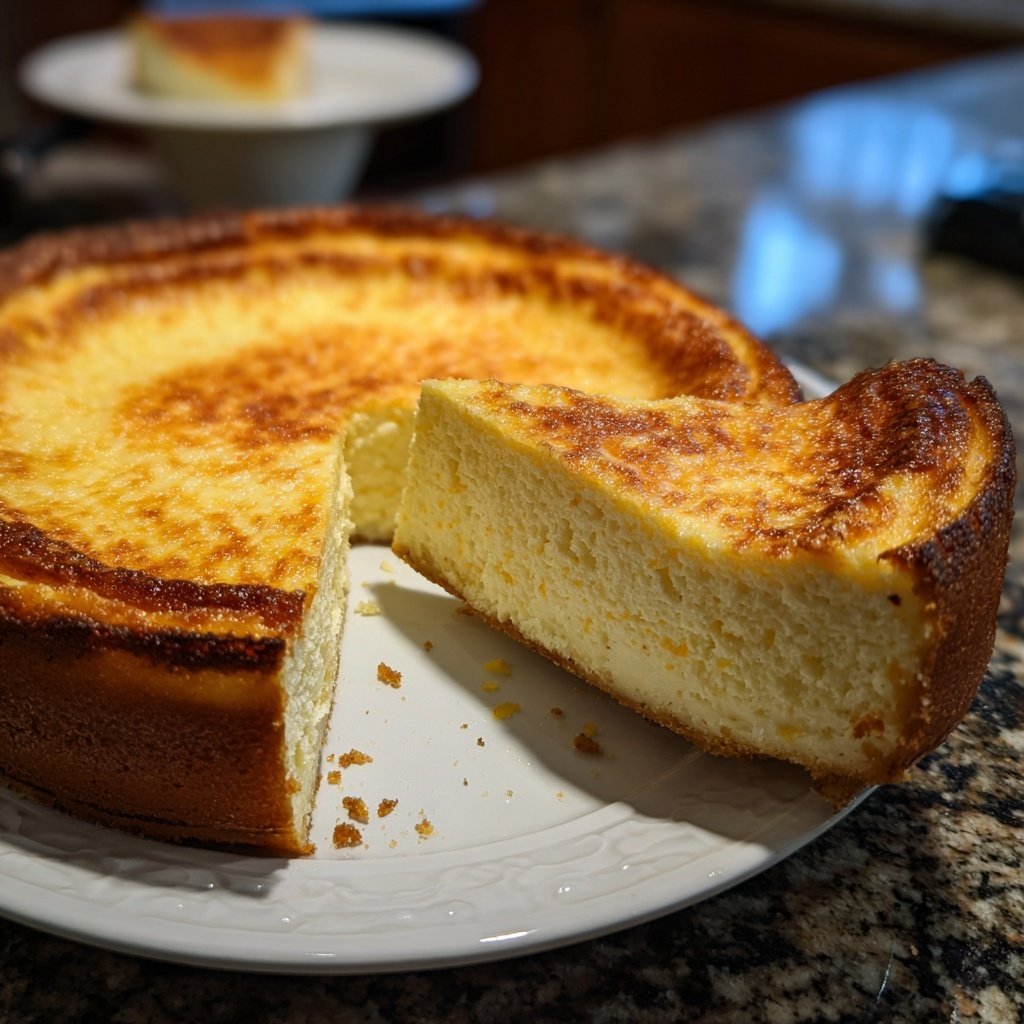 Käsekuchen mit Vanille und Zitronenabrieb