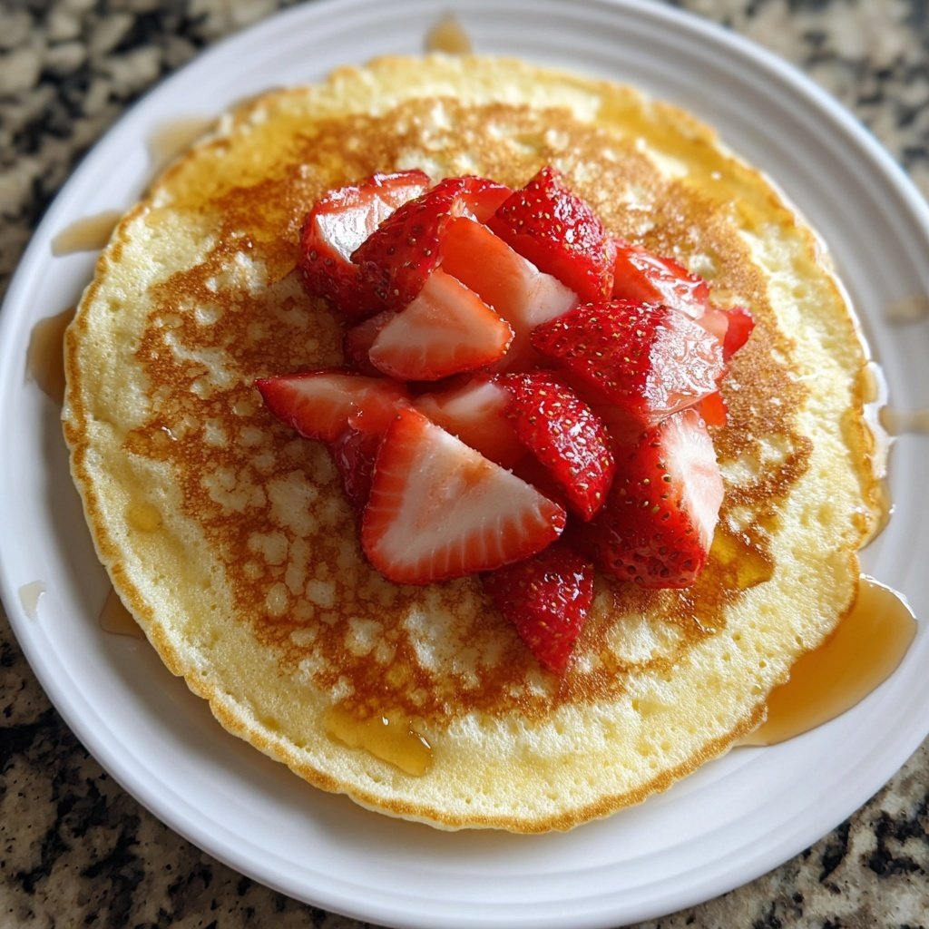 Valentinstag Frühstück mit Pfannkuchen