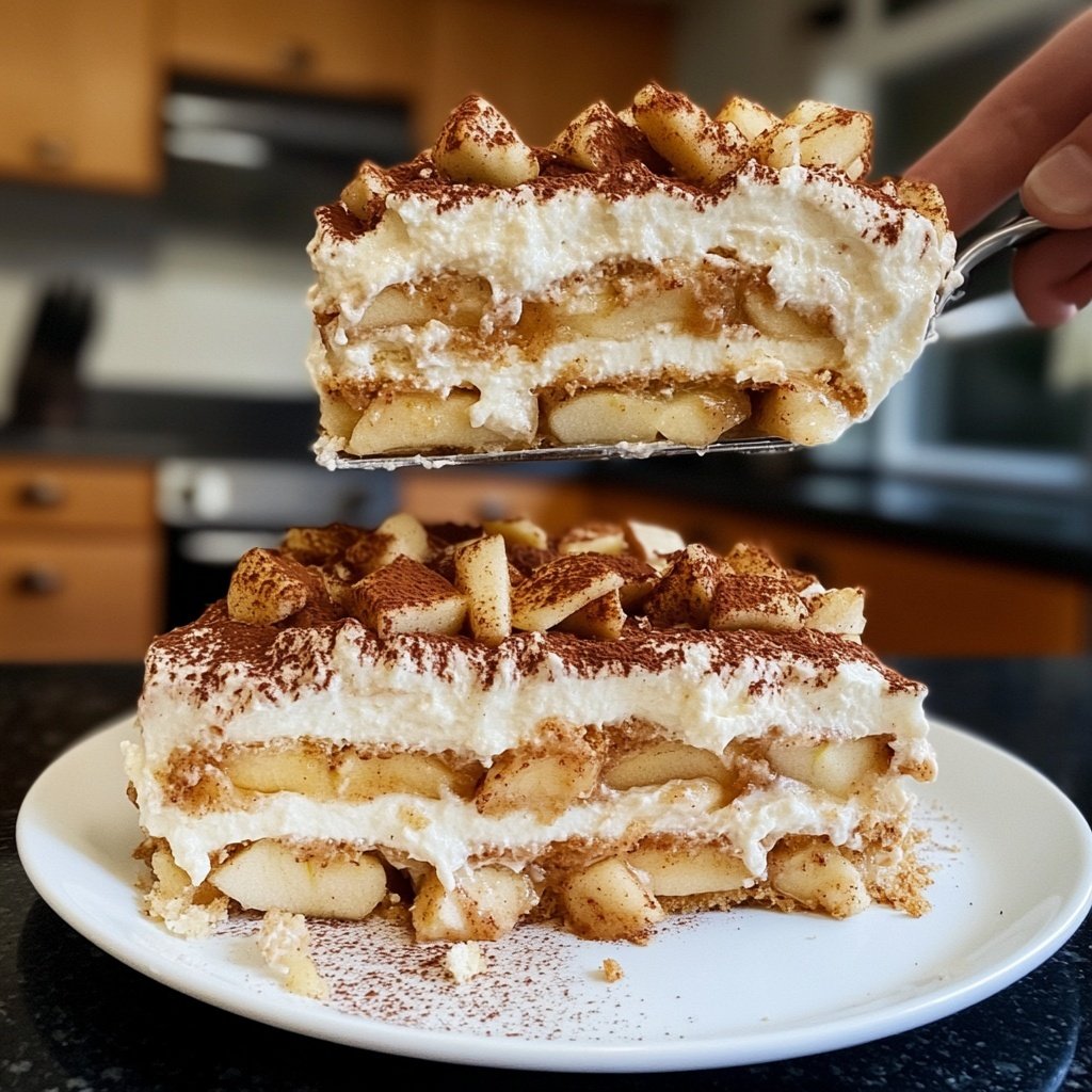 Bratapfel Spekulatius Tiramisu